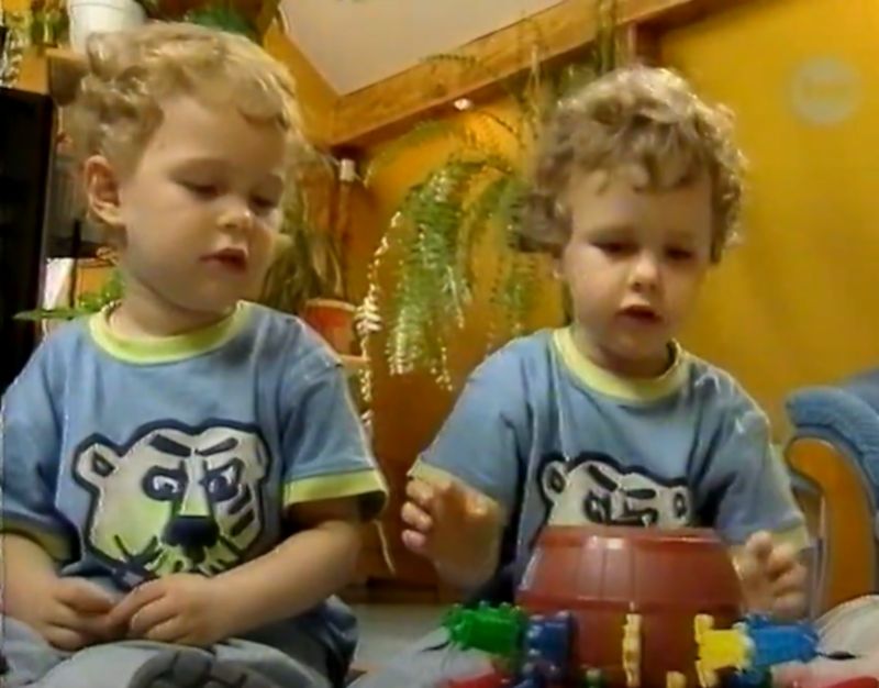 Rodzina Zdrójkowskich w programie "Chwila prawdy" w 2003 roku