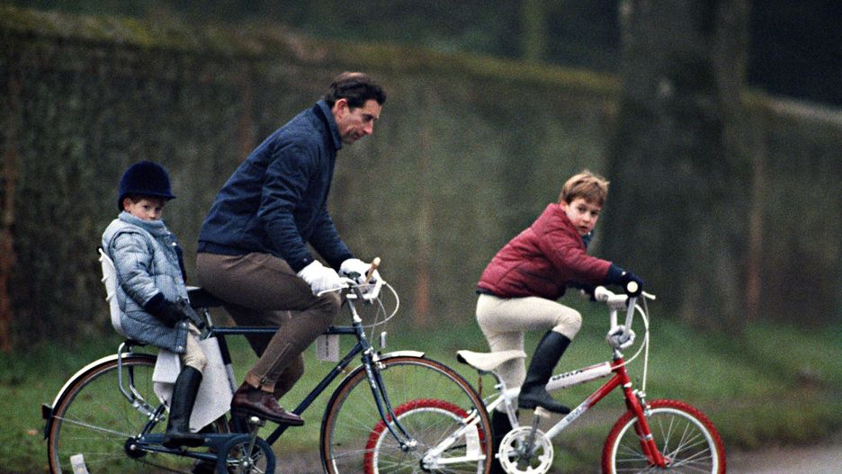 Harry i William na wycieczce z ojcem