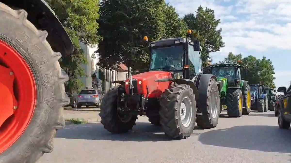 Protest Agrounii. Utrudniony przejazd drogą krajową nr 12.