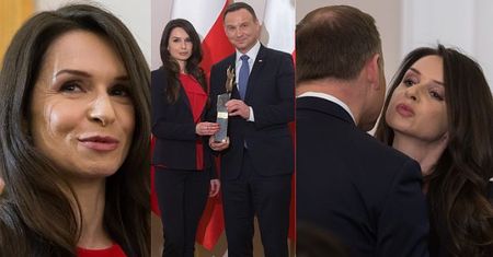 Marta Kaczyńska wręczyła nagrodę... Andrzejowi Dudzie (ZDJĘCIA)