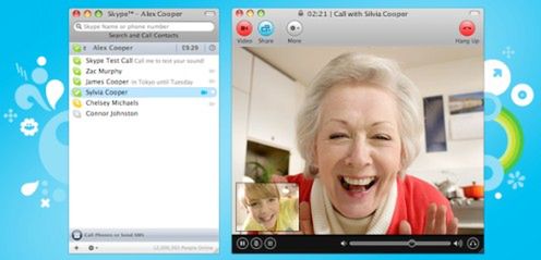 Skype 2.8 dla Maków z funkcją "screen sharing"