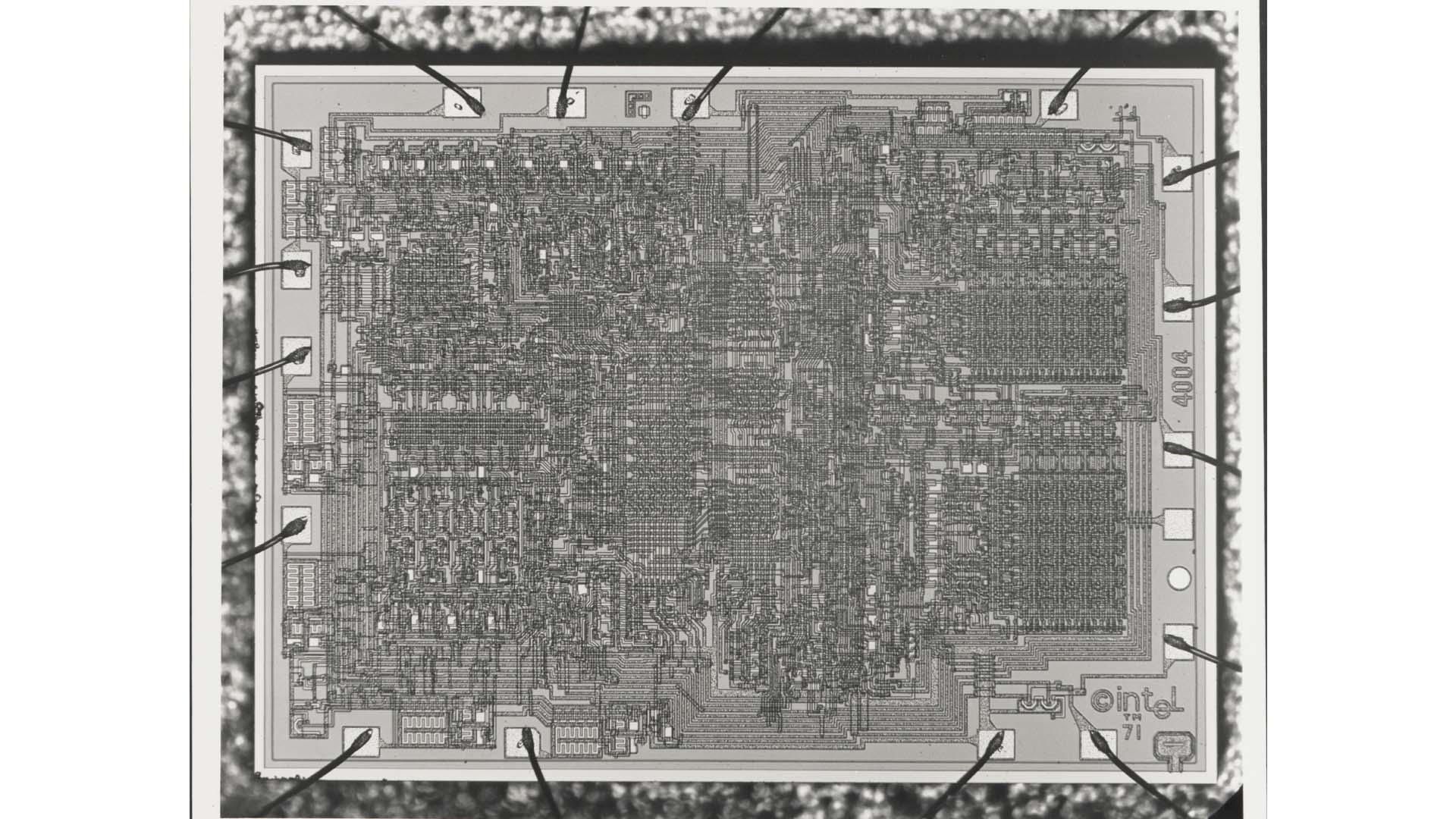Schemat układu Intel 4004