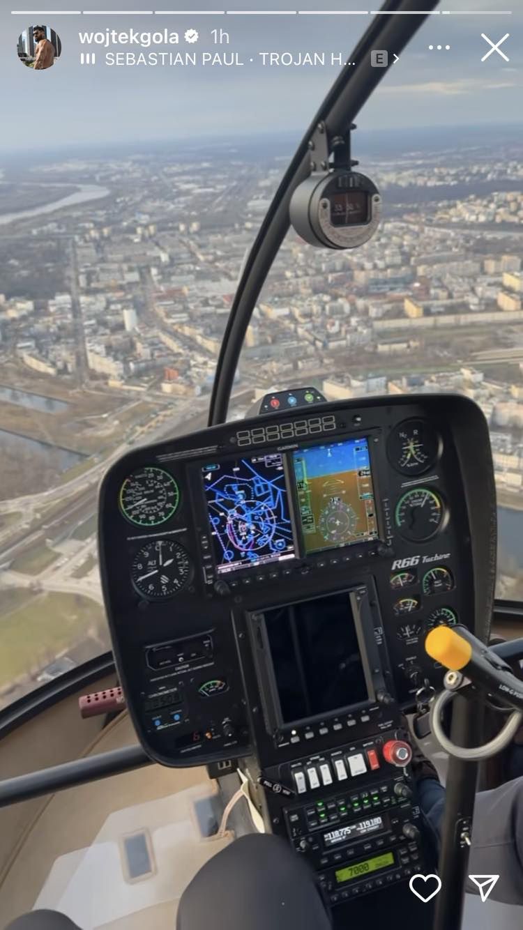 Wojtek Gola zabrał dziewczynę na wycieczkę helikopterem 