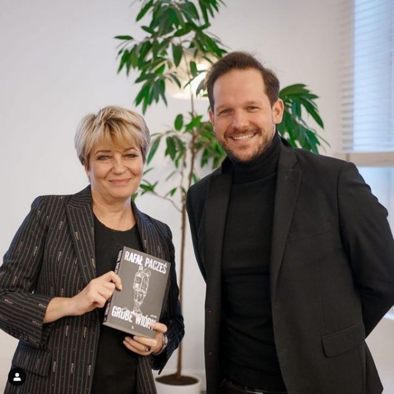 Rafał Pacześ i prezydent Łodzi, Hanna Zdanowska