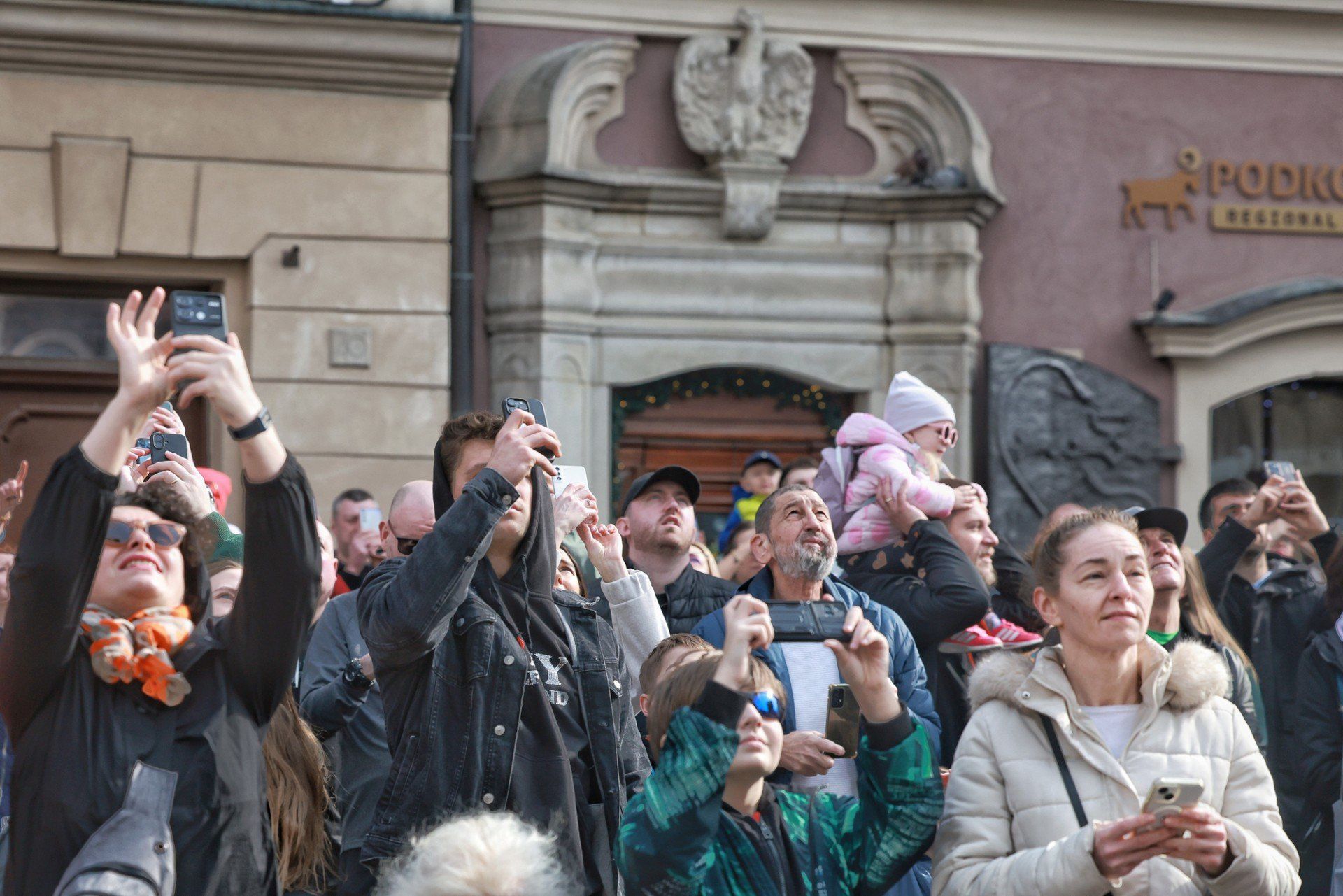 Tyrek i Pyrek na poznańskiej wieży ratuszowej