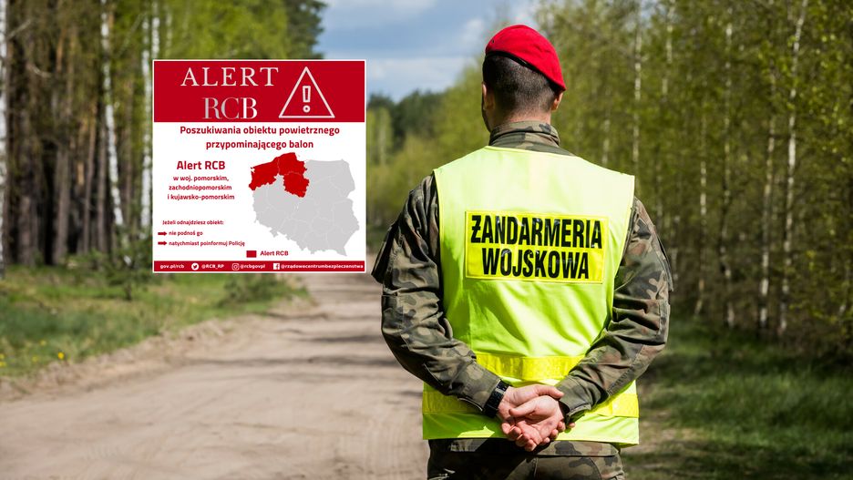Rządowe Centrum Bezpieczeństwa wydało alert ws. "poszukiwań obiektu"