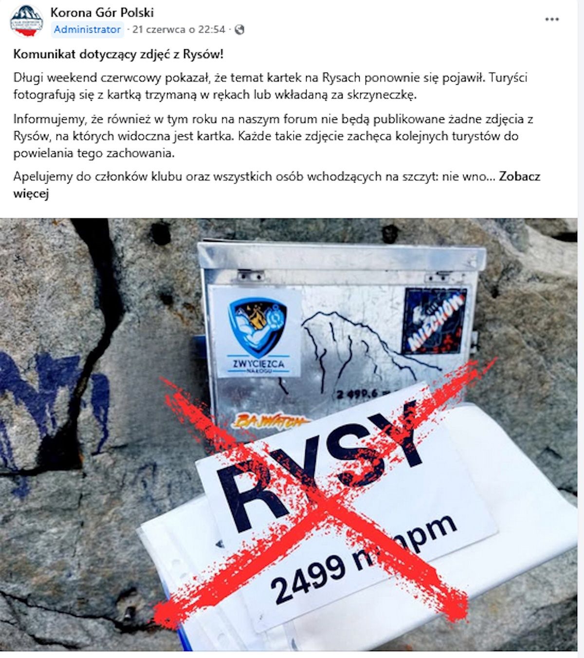 Wpis z grupy Korona Gór Polski