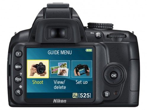 Nikon D3000 - tryb przewodnika