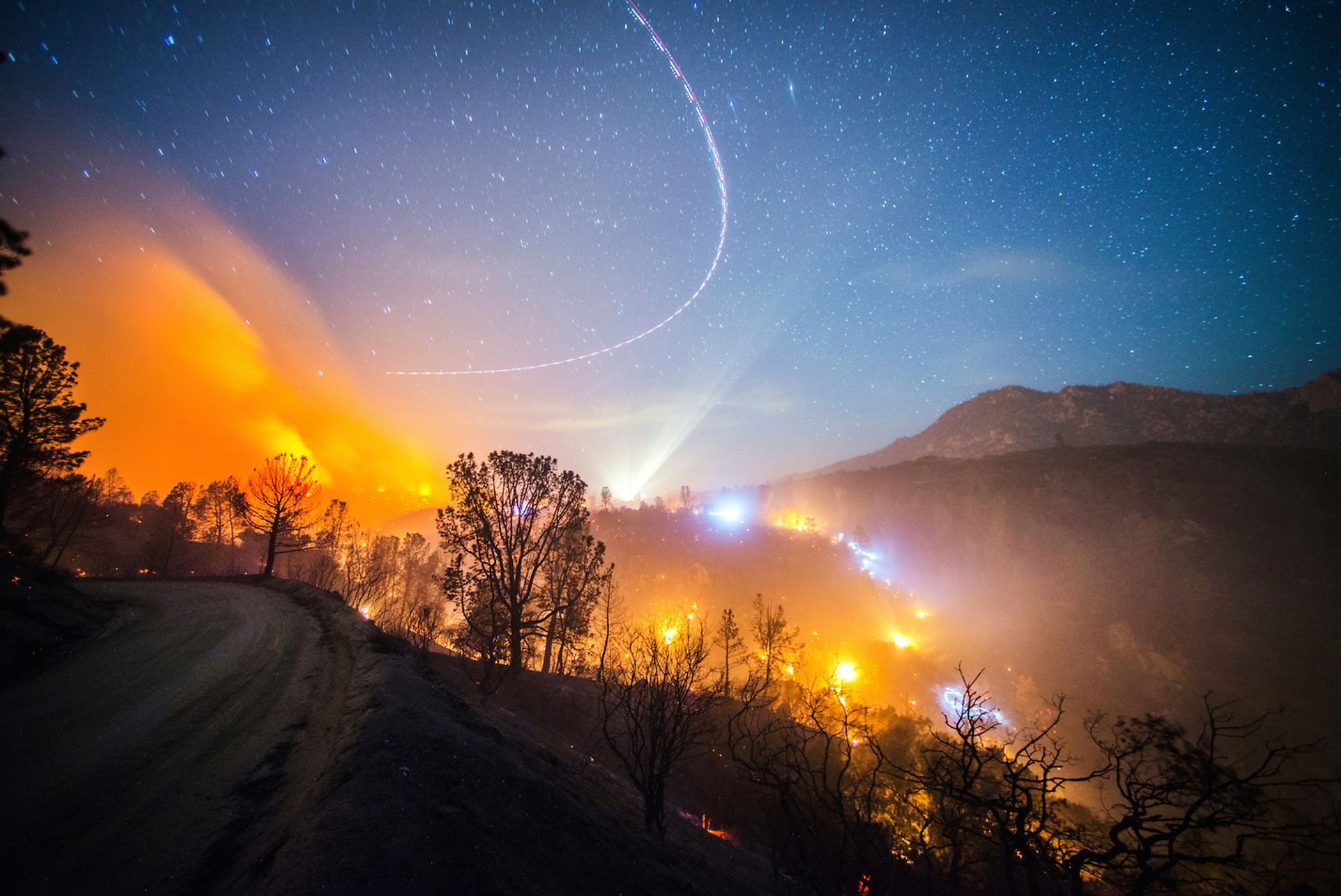 Dla fotografa płonący las może być piękny 5