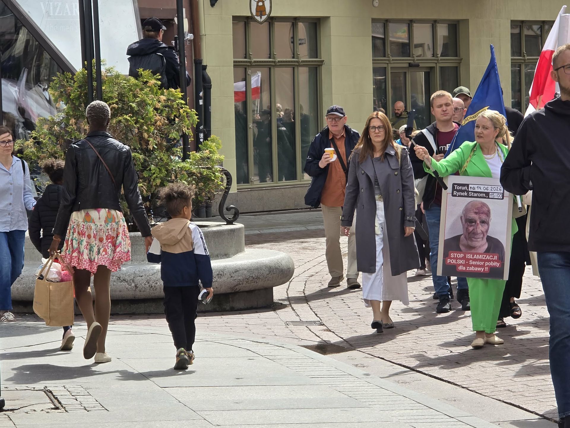 Marsz antymigrancki przeszedł przez Toruń