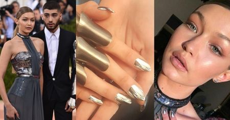 Manicure Gigi Hadid na galę MET kosztował... 8 tysięcy złotych! (FOTO)
