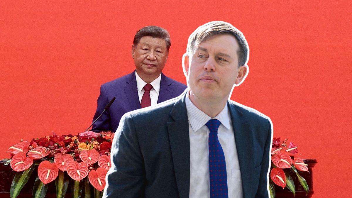 Na kolażu: wiceminister rozwoju Michał Baranowski i przywódca Chin Xi Jinping