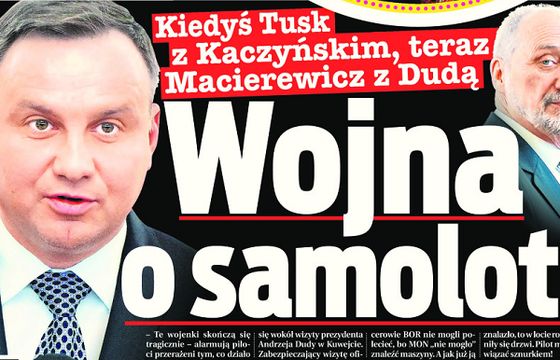 MON zarzucił „Faktowi” kłamstwa ws. wylotu prezydenta do Kuwejtu, wersję „Faktu” potwierdzili inni dziennikarze