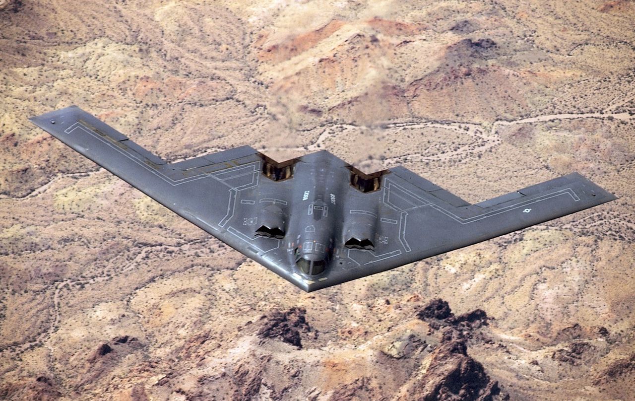 Stealth bomber B-2 Spirit - predecessor of B-21 Raider