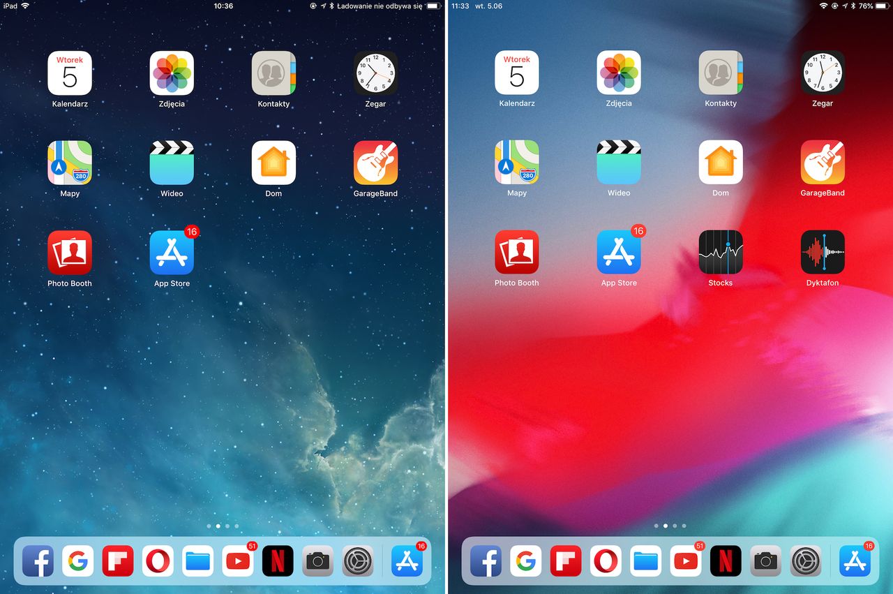 Pulpit główny na iOS 11 i iOS 12