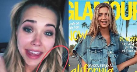 Zapłakana Sandra Kubicka cieszy się z okładki: "Pokazuję wielkiego, środkowego palca tym co mówili, że jestem za gruba"