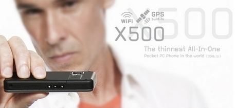 Ultra cienki palmphone Glofiish X500+