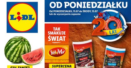 Lidl nowa gazetka 11.07-13.07. Promocje w Lidlu od poniedziałku 11 lipca