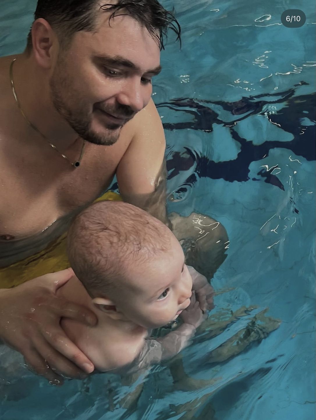 Daniel Martyniuk zabrał syna na basen