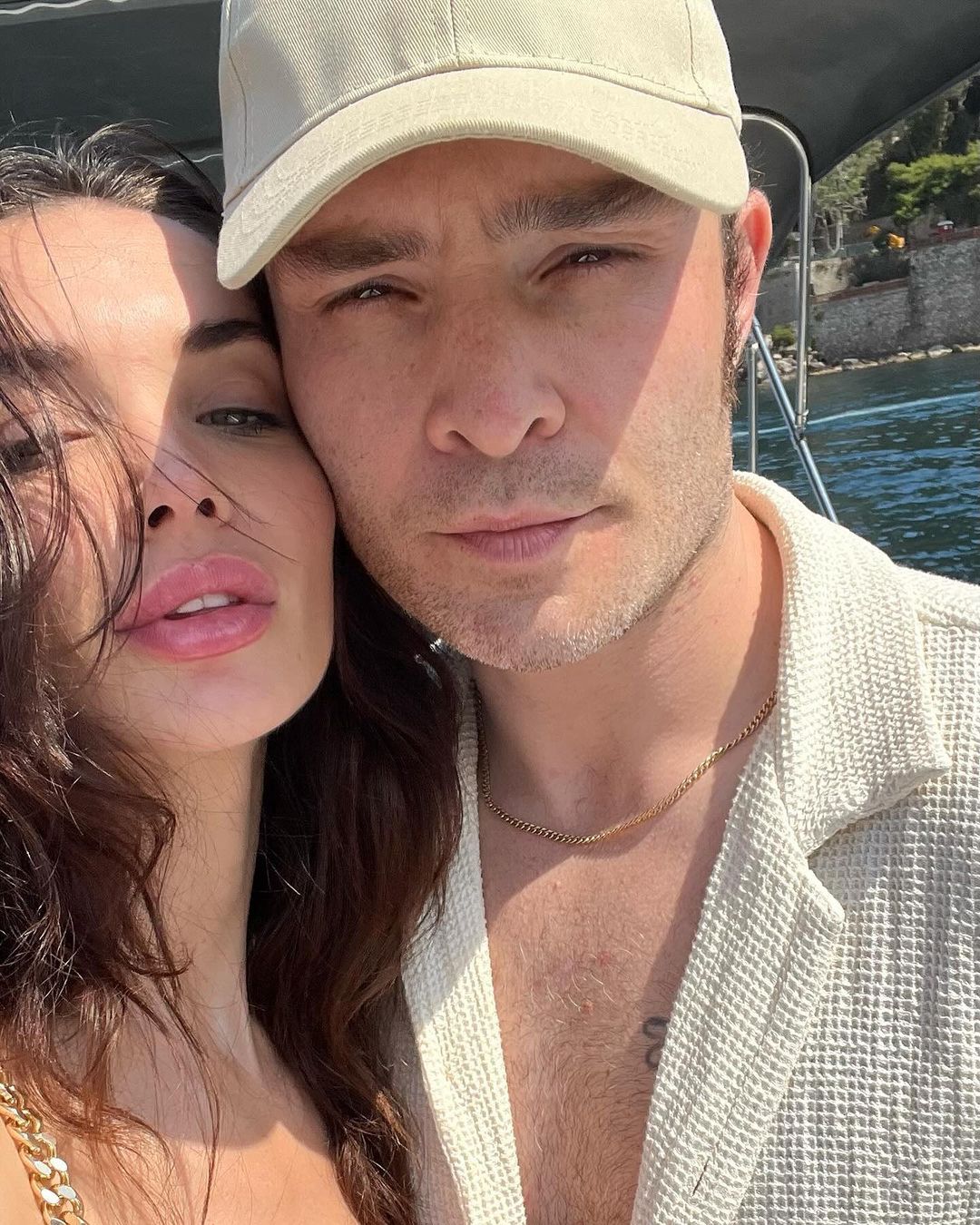 Ed Westwick and Amy Jackson