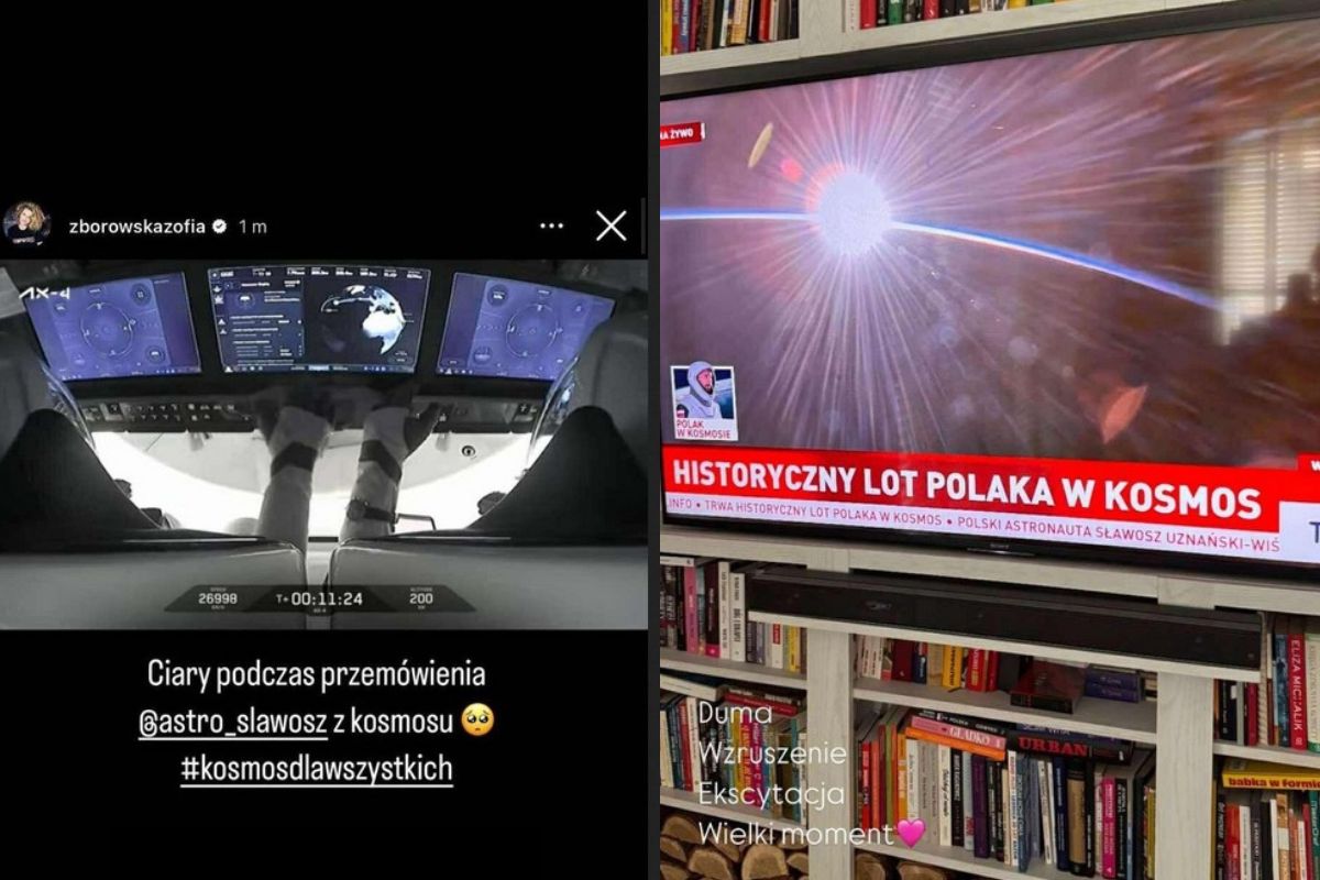 Zofia Zborowska i Beata Tadla komentowały start misji Polaka