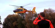 Jastrzębiec: Wypadek dwóch TIR‑ów. Lądował śmigłowiec LPR