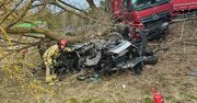 Czołowe zderzenie na krajowej „10”. Jedna osoba nie żyje