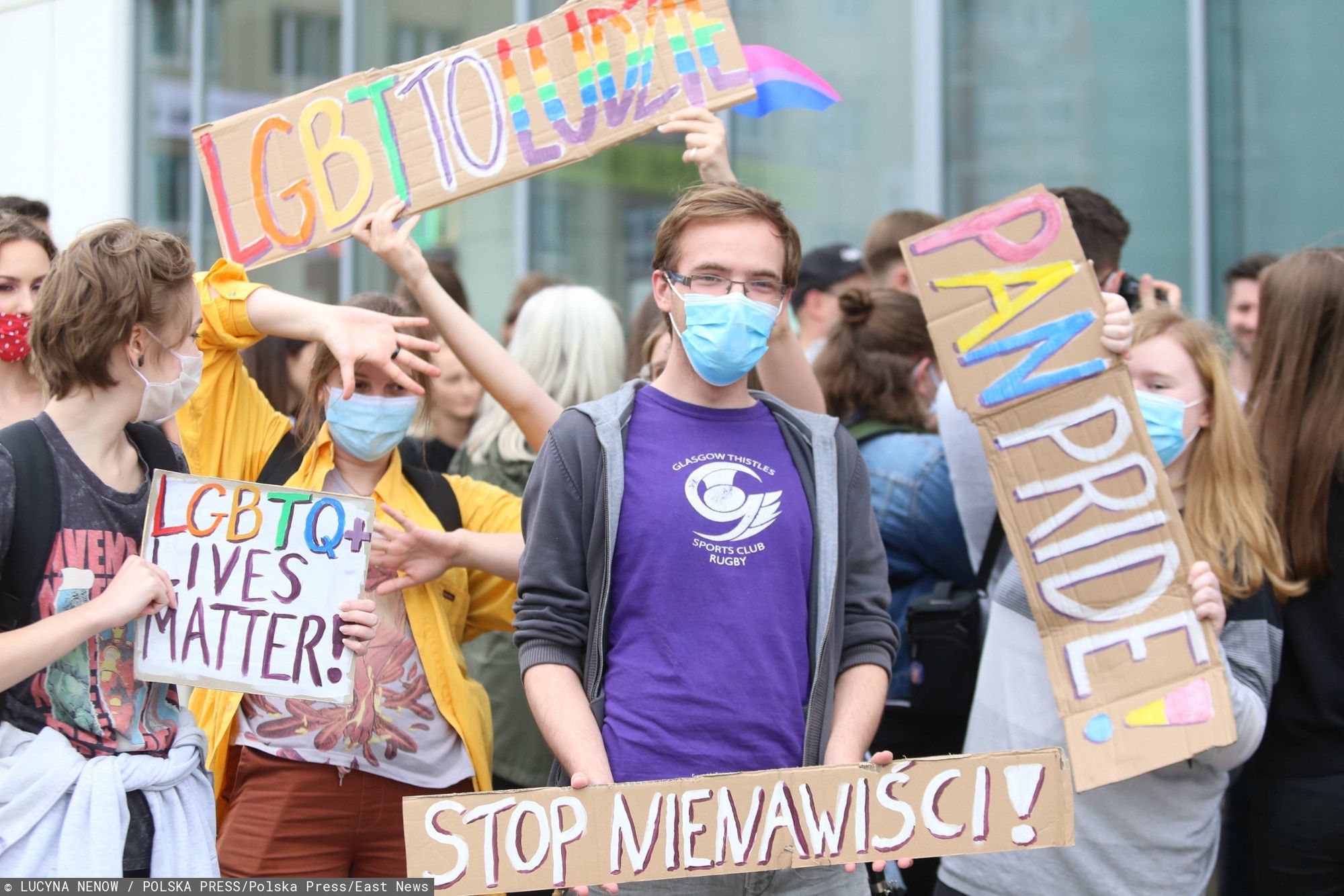 protest w obronie lgbt