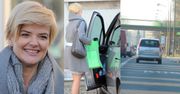 Tak Monika Zamachowska jeździ pasem dla autobusów... (ZDJĘCIA)