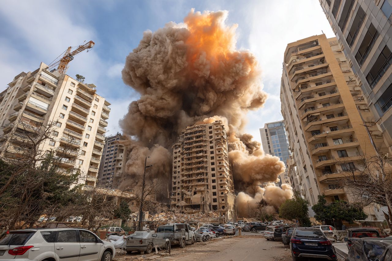 "Bejrut w ogniu – Izrael zburzył wieżowiec w sercu miasta, Hezbollah traci kolejne bastiony"