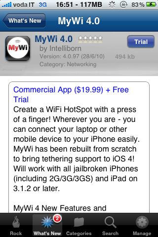 MyWi 4.0 ze wsparciem dla iOS 4