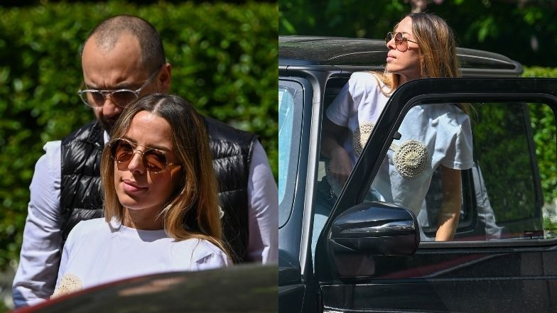 Ewa Chodakowska spaceruje z mężem, psem i Rolexem na nadgarstku