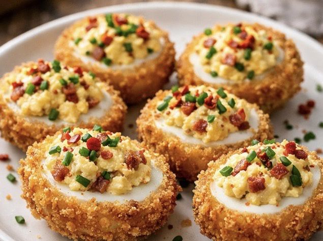 Jajka w panierce z farszem