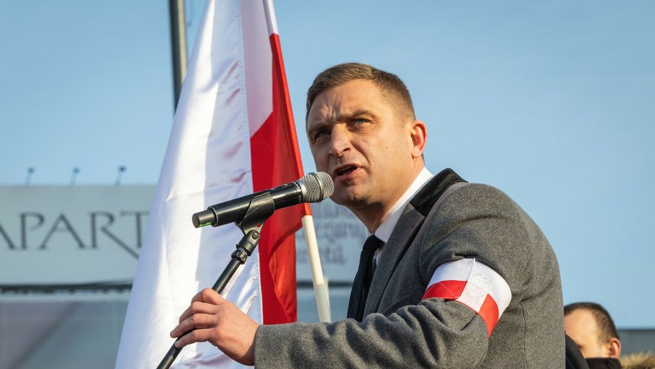 Robert Bąkiewicz na Marszu Niepodległości 