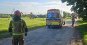 Motocyklista uderzył w dzieci idące poboczem. Lądował śmigłowiec LPR