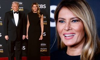55-letnia Melania Trump z mężem u boku oślepia śnieżnobiałymi licówkami na gali w Waszyngtonie (ZDJĘCIA)