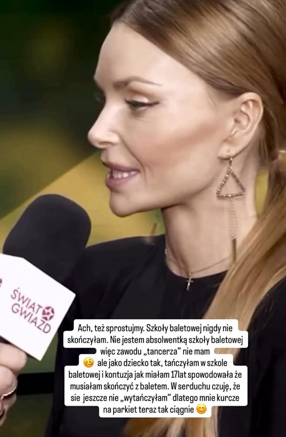 Izabella Miko tłumaczy się z umiejętności tanecznych 