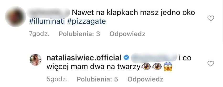Fanka zaniepokojona klapkiem Natalii Siwiec