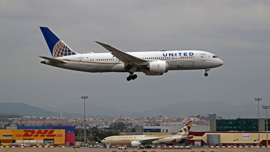 Diverse aircraft landing
A Boeing 787-8 Dreamliner from United Airlines lands at Barcelona airport in Barcelona, Spain, on October 15, 2024. (Photo by Joan Valls/Urbanandsport /NurPhoto via Getty Images) -- (Photo by Urbanandsport/NurPhoto via Getty Images)
NurPhoto
travel photography, air travel, commercial flight, aeronautics, international travel, joan valls, october 15, urbanandsport, aircraft, josep tarradellas barcelona airport, n26910, barcelona airport, aviation event, 787-8 dreamliner, airport., passenger plane, boeing 787-8 dreamliner, aviation news, aviation enthusiasts, nurphoto, barcelona-el prat airport, aviation photography, aviation, airport operations, airliner, flight, barcelona, aviation spotter, aviation industry, landing, airline