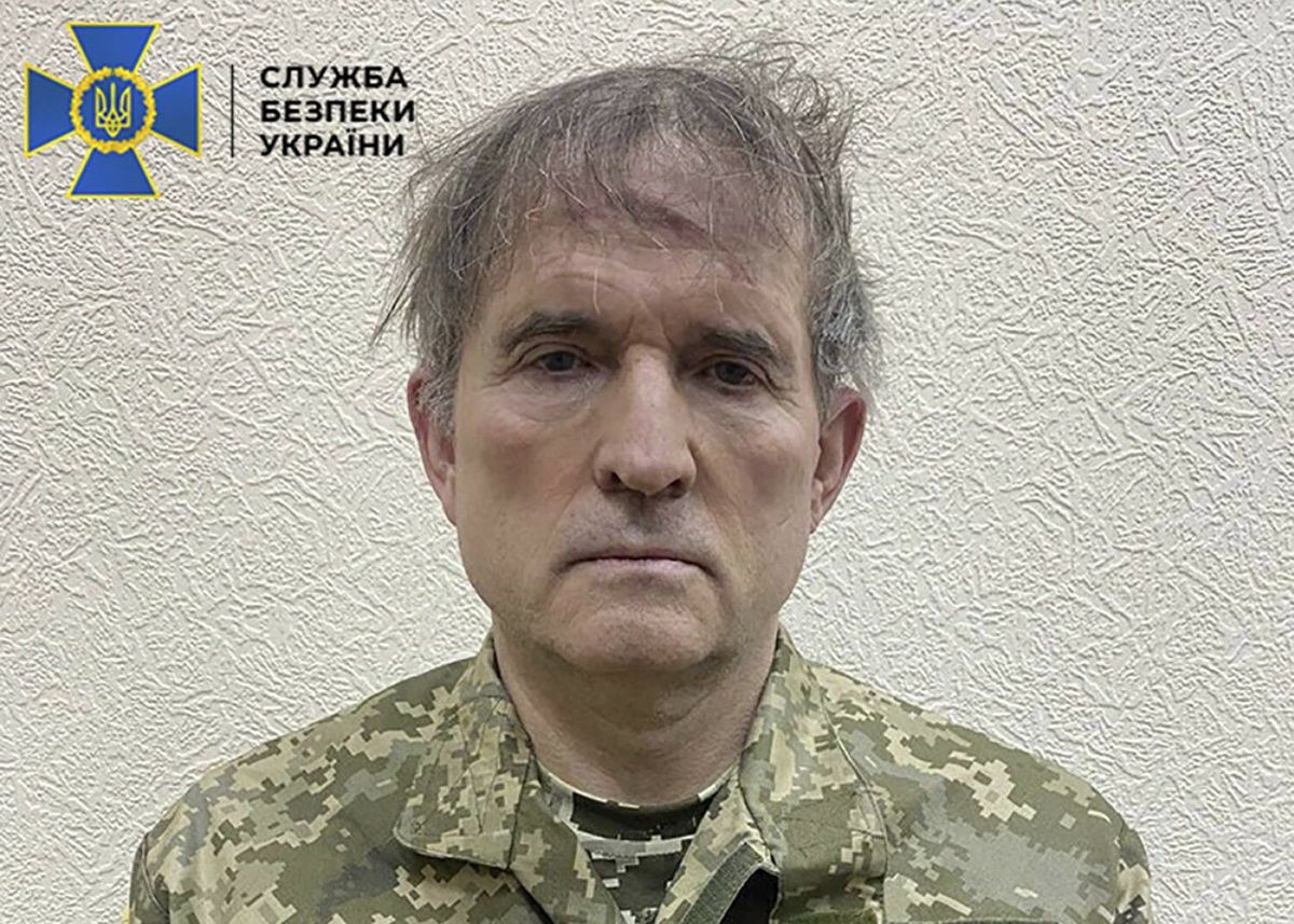 Wiktor Medwedczuk po zatrzymaniu przez ukraińskie służby