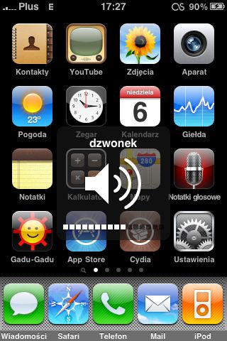 Dodaj dźwięk do regulowania głośności w iPhonie