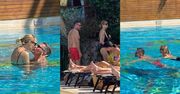 TYLKO NA PUDELKU: Krzysztof Ibisz i Joanna Kudzbalska korzystają z miesiąca miodowego, MIGDALĄC się w basenie (ZDJĘCIA)