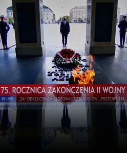 75. rocznica zakończenia II wojny światowej. Andrzej Duda złożył kwiaty przy Grobie Nieznanego Żołnierza