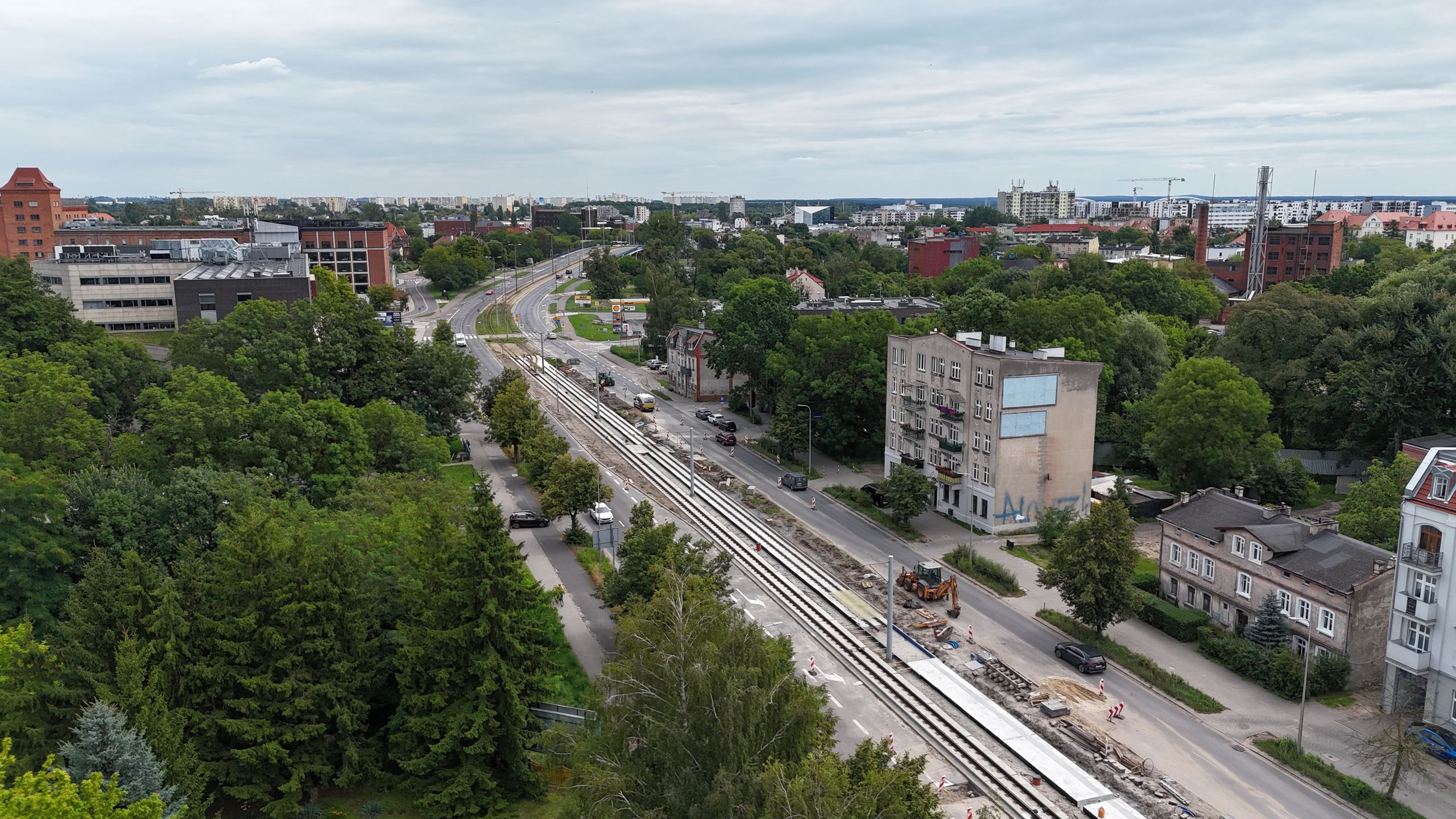 Torowisko na ulicy Kościuszki