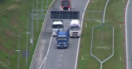 "Zero tolerancji" dla kierowców ciężarówek. Policja sięgnęła po drony