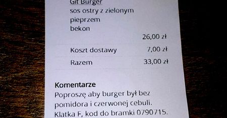 Zobacz komentarz na paragonie. To zdjęcie podbija polskiego Facebooka