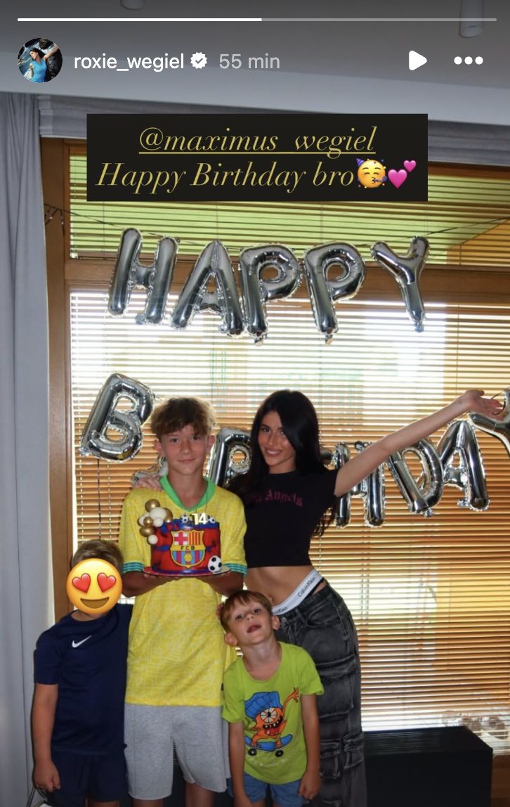 Roksana Węgiel świętuje 14. urodziny brata 