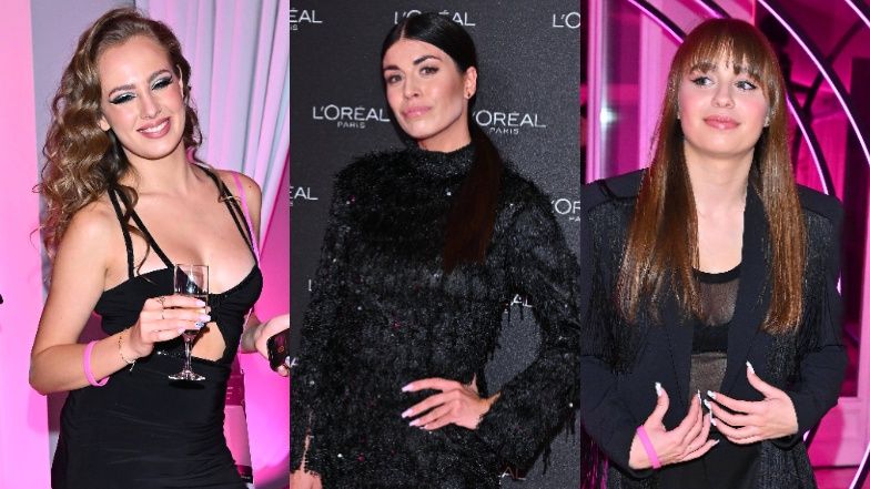 Magdalena Stępień, Oliwia Bieniuk, Wiktoria Gąsiewska na imprezie