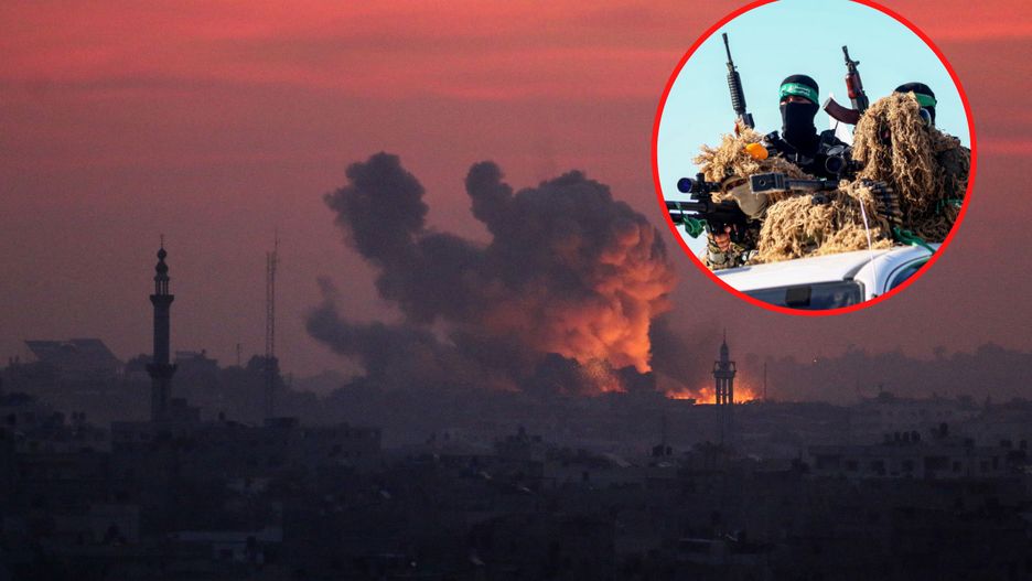 Bombardowana Gaza