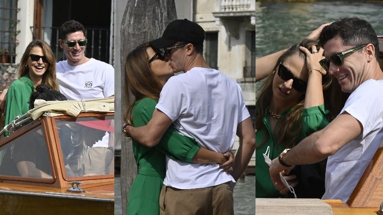 Anna Lewandowska i Robert Lewandowski NAMIĘTNIE CAŁUJĄ SIĘ na randce w Wenecji